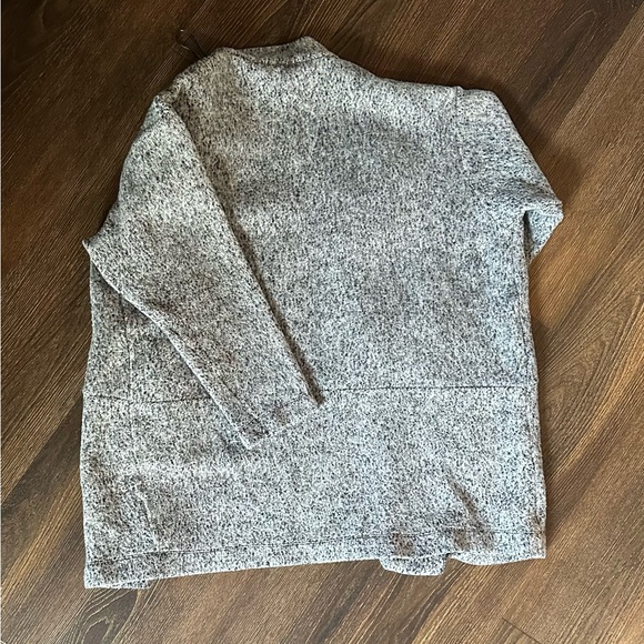 ZARA large oversized fleece blazer jacket. Gray with pockets. - Picture 4 of 10